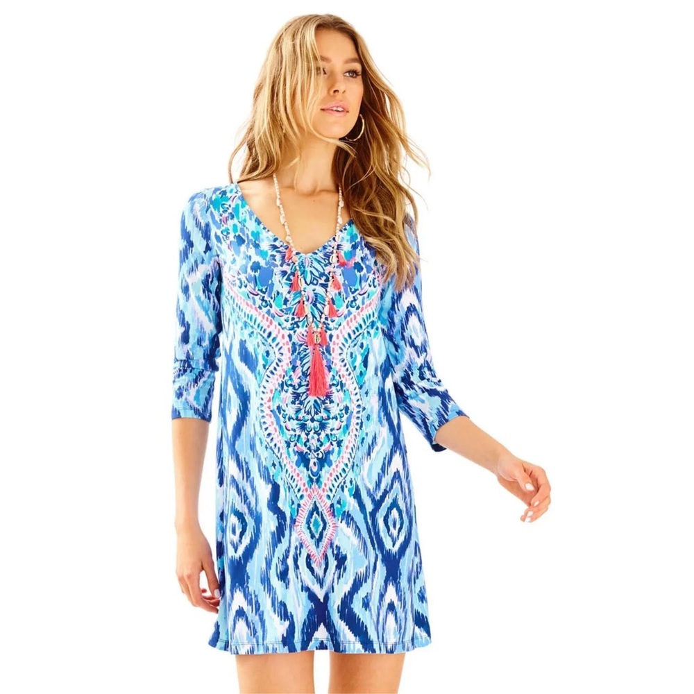 Lilly Pulitzer NWT Ophelia Swing Dress Skipped A Beach Size XXS,XS